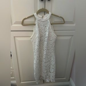 Lulus white lace dress